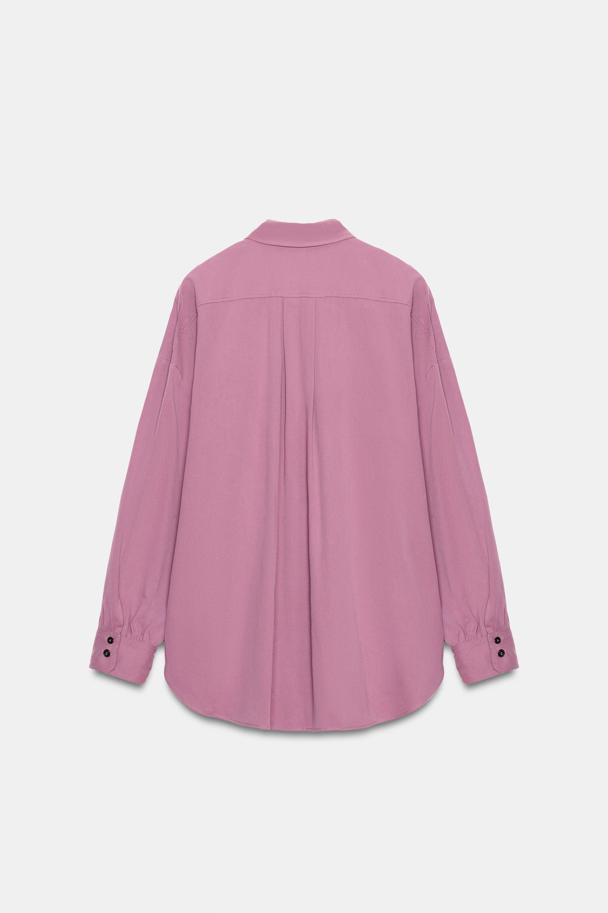 CHEMISE OVERSIZE À COL MONTANT